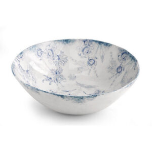 Blue Ceramic Footed Compote Bowl Edition