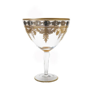 Glass Footed Compote Bowl with Refined Details Style