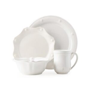 Classic White Four Piece Dinnerware Set